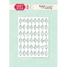CW368 Cutting Die -Rhombus Background Craft&You Design