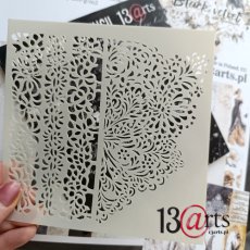 ARTBLV17 Stencil Vintage lace, BLACK VELVET