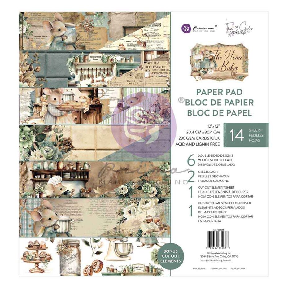 PM672638 The Home Baker 12x12 Inch Paper Pad