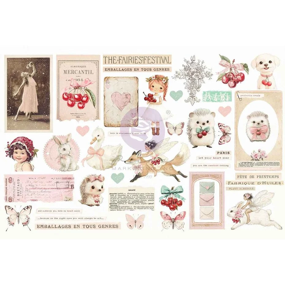 PM981969 Prima Marketing Cherry Sweet Ephemera Daydreams (90pcs)