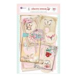 PM981976 Prima Marketing Cherry Sweet Ephemera Cabinet Cards (38pcs)