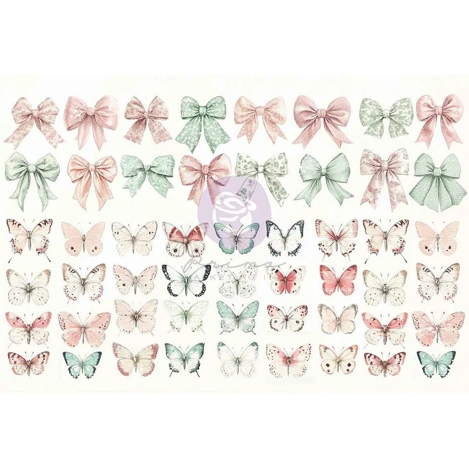 PM981983 Prima Marketing Cherry Sweet Ephemera Bows & Butterflies(104pcs)