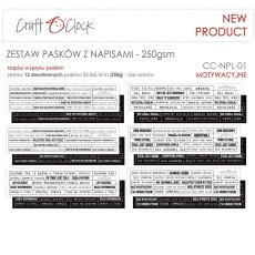 CC-NPL-01 NAPISY POLSKIE - zestaw PASKÓW - 01 - MOTYWACYJNE