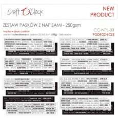 CC-NPL-03 NAPISY POLSKIE - zestaw PASKÓW - 03 - PODRÓŻNICZE