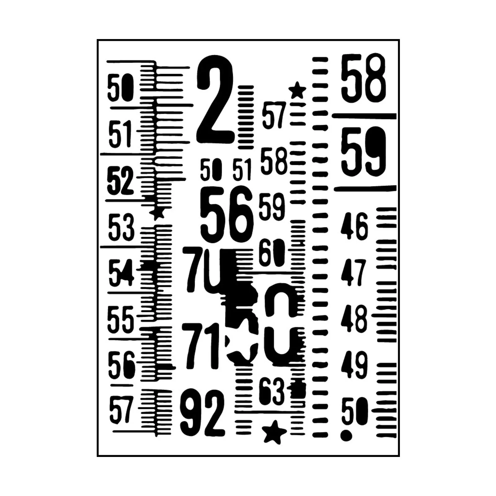 100605-336 Vaessen Creative • Embossing Folder 10,7x14,6cm- Measuring Unit