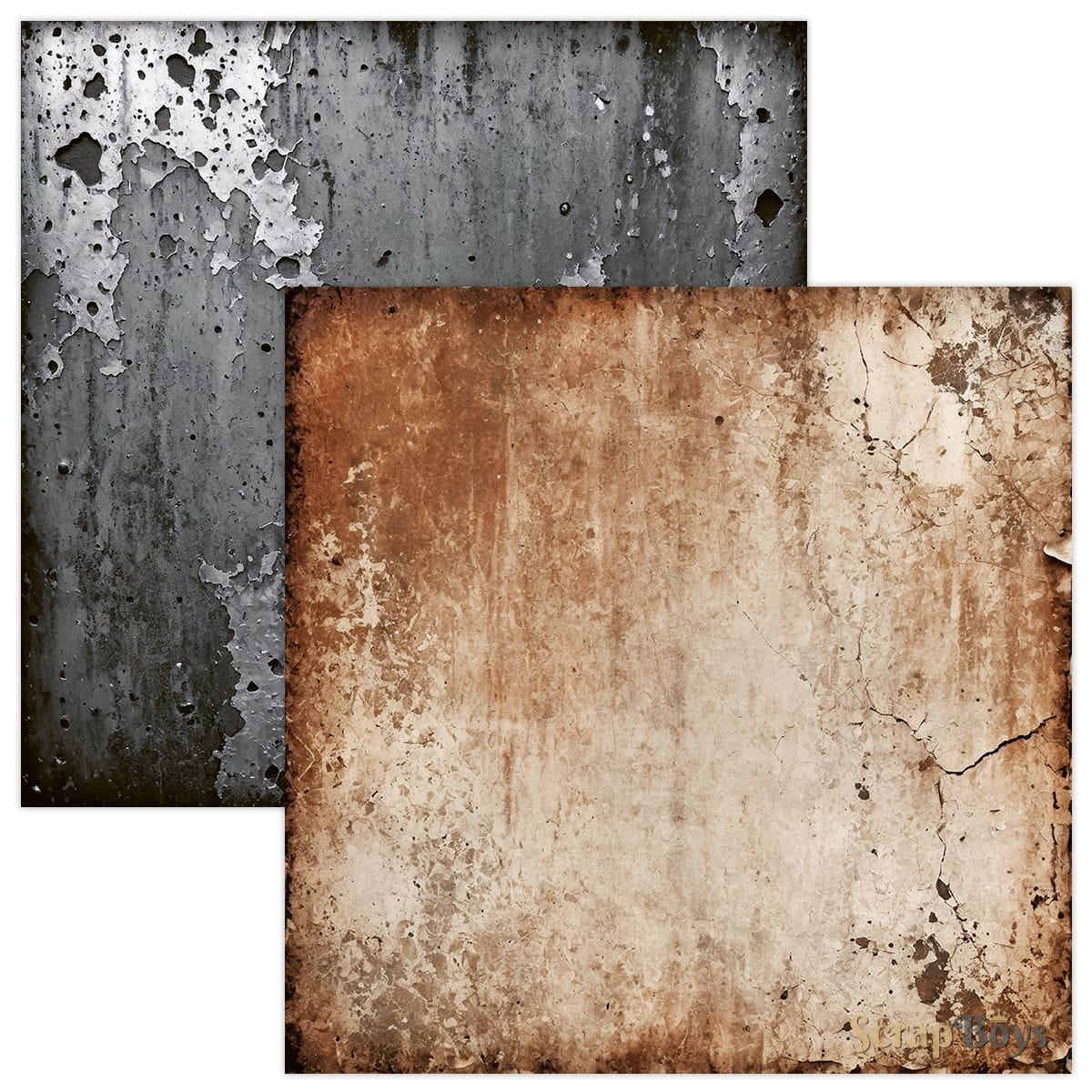 SB-RUPA-08 Paper set 30,5x30,5 cm Scrap Boys -Rusty Pack