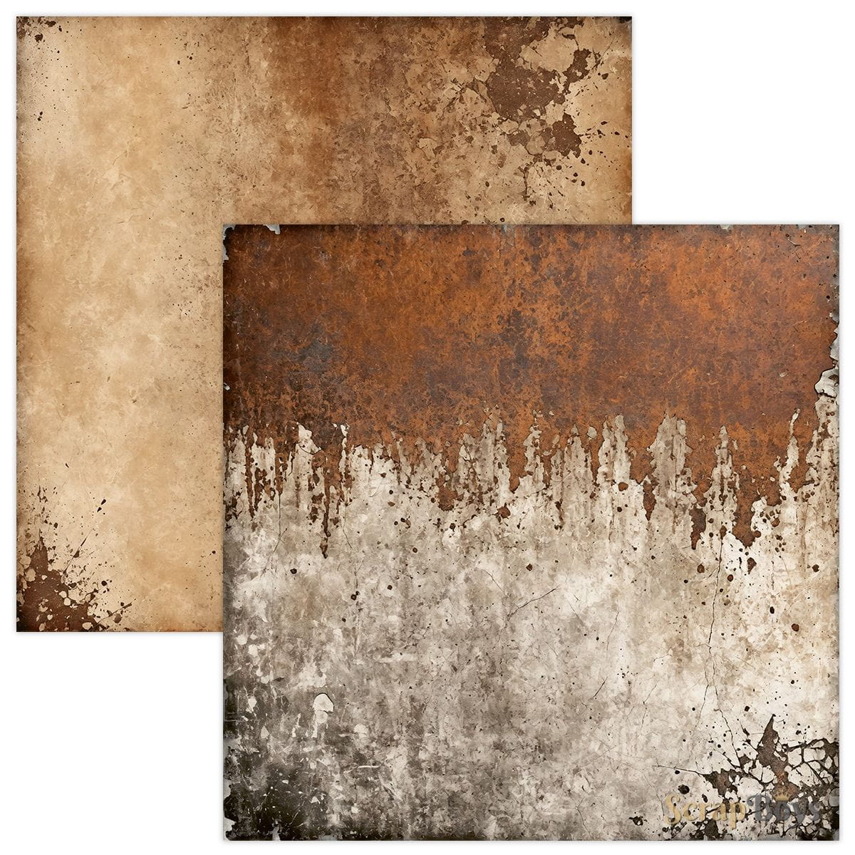 SB-RUPA-08 Paper set 30,5x30,5 cm Scrap Boys -Rusty Pack