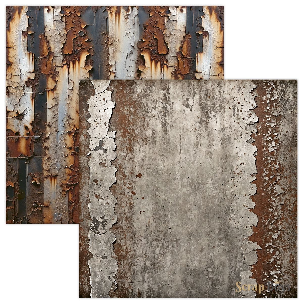 SB-RUPA-08 Paper set 30,5x30,5 cm Scrap Boys -Rusty Pack