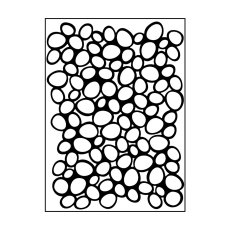 100605-339 Vaessen Creative • Embossing Folder 10,7x14,6cm- Pebbles