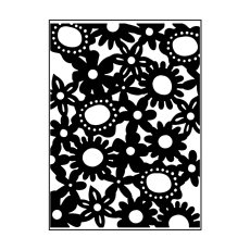 100605-342 Vaessen Creative • Embossing Folder 10,7x14,6cm- Flowers