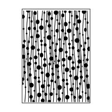 100605-345 Vaessen Creative • Embossing Folder 10,7x14,6cm- Fly Curtain