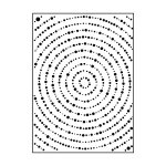100605-346 Vaessen Creative • Embossing Folder 10,7x14,6cm-Tree Ring Dots
