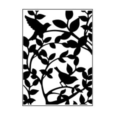 100605-349 Vaessen Creative • Embossing Folder 10,7x14,6cm- Birds and Branches