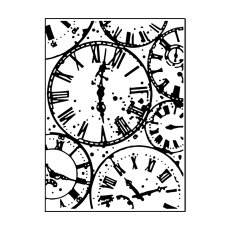 100605-351 Vaessen Creative • Embossing Folder 10,7x14,6cm- Watches