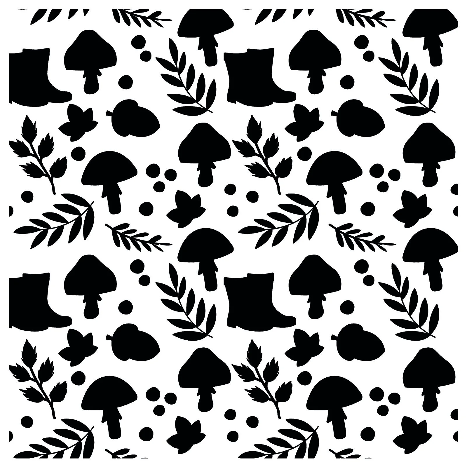 3625-0007 Vaessen Creative • Stencil Autumn Icons