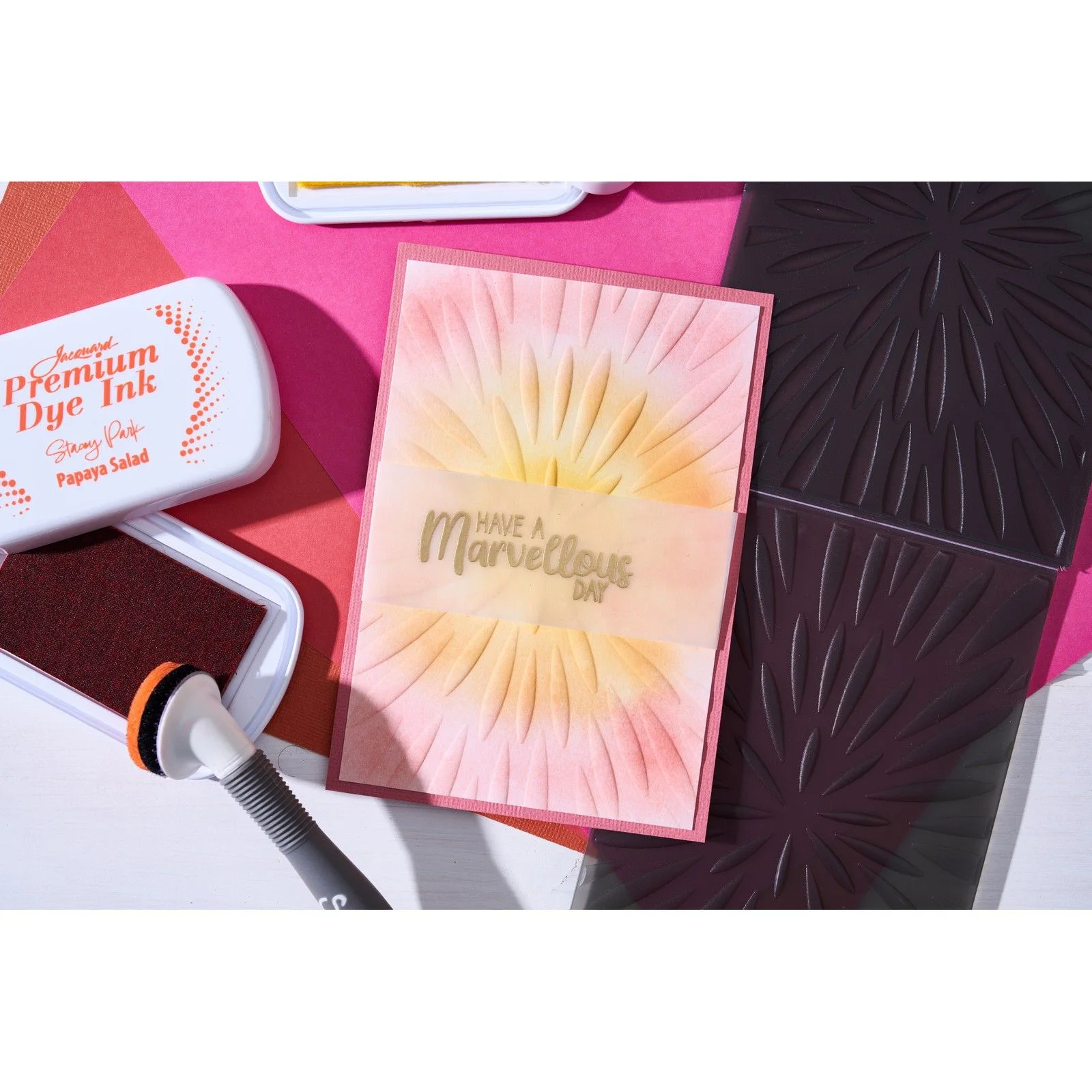 666892 Sizzix • 3-D TIEF & A6 Stencil Burst of Bright by Stacey Park