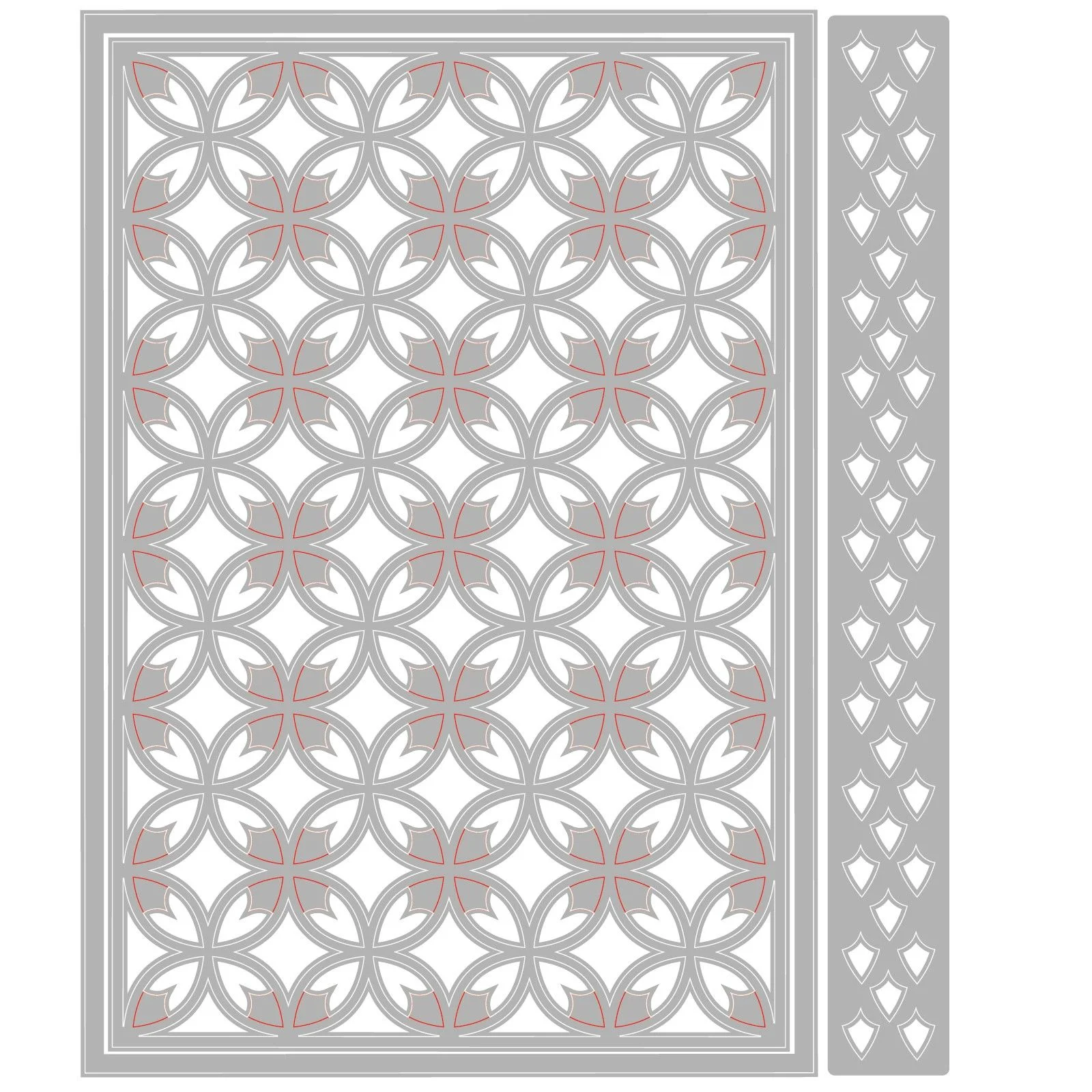 666897 Sizzix •Thinlits Die Set 3pcs Wrappings & Trim Front by Stacey Park