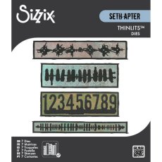 666906 Sizzix • Thinlits Die Set 7pcs Borderlines by Seth Apter