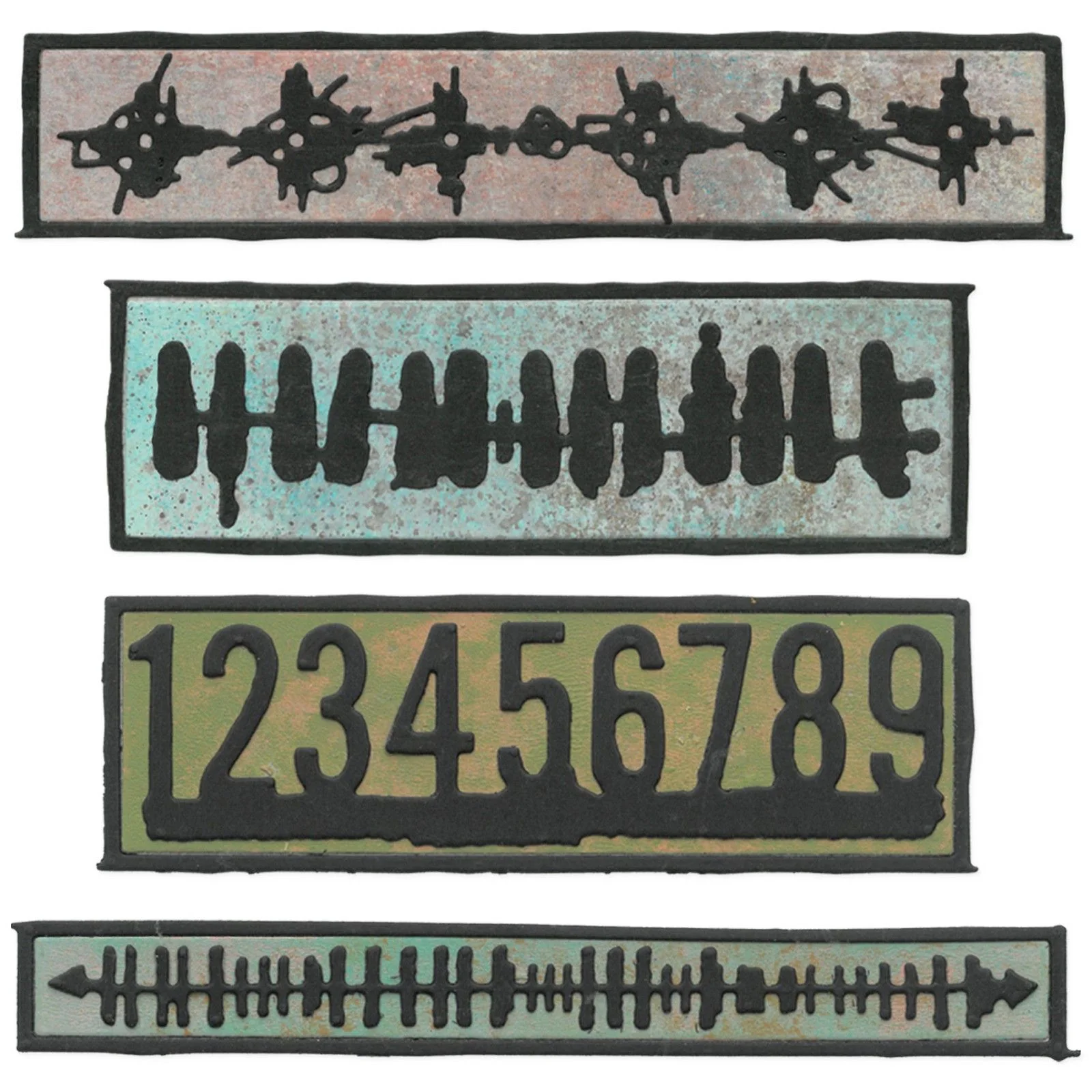 666906 Sizzix • Thinlits Die Set 7pcs Borderlines by Seth Apter