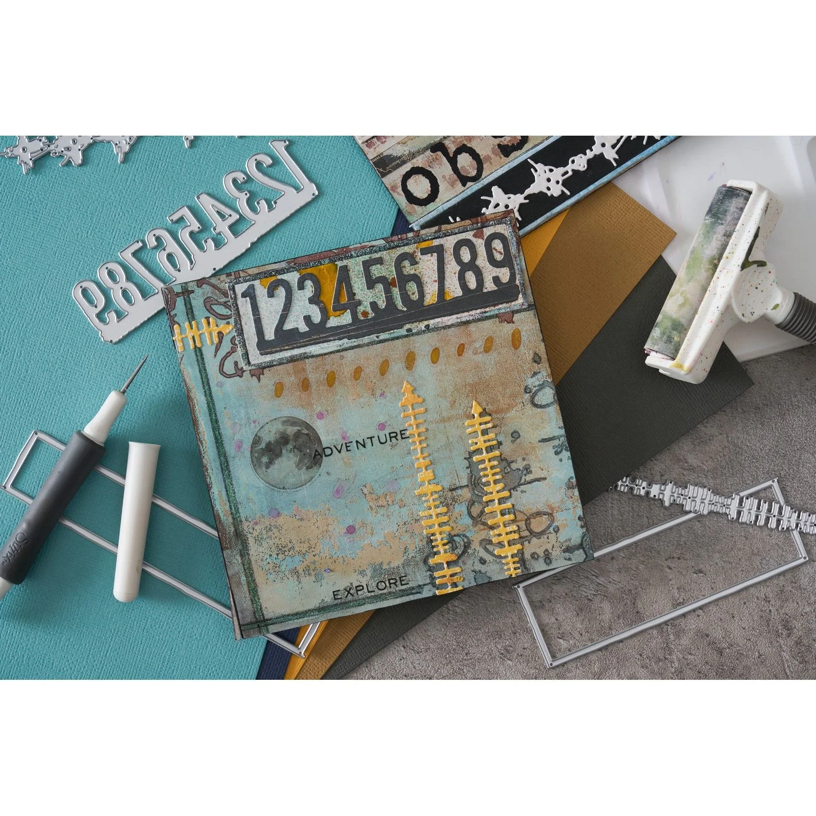 666906 Sizzix • Thinlits Die Set 7pcs Borderlines by Seth Apter