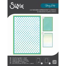 666891 Sizzix • 3-D TIEF & A6 Stencil Rock the Dots by Stacey Park