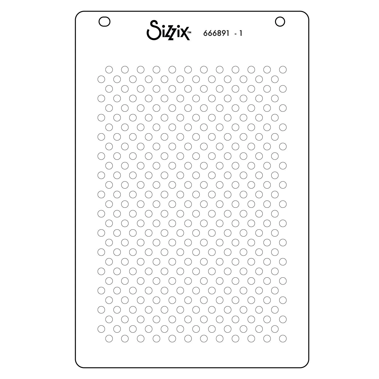 666891 Sizzix • 3-D TIEF & A6 Stencil Rock the Dots by Stacey Park