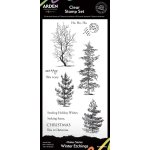 ACSCS0012 Maker Series 4x8 Inch Clear Stamp Set Winter Etchings