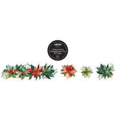 ACSCT0005 Season of Joy Kiss-Cut PET Tape Poinsettia (5cmx5m) 