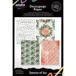 ACSDP0002 Season of Joy 6x8 Inch Decoupage Paper
