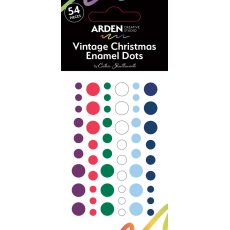 ACSED0002 Vintage Christmas Enamel Dots (54pcs) 