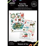 ACSRO0004 Season of Joy 6x8 Inch Rub-On Transfer Set