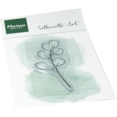 CS1181 Silhouette Art - Eucalyptus Twig 