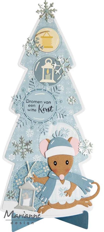 LR0918 Metal Die Marianne Design Creatables -Lay Out Christmas Tree