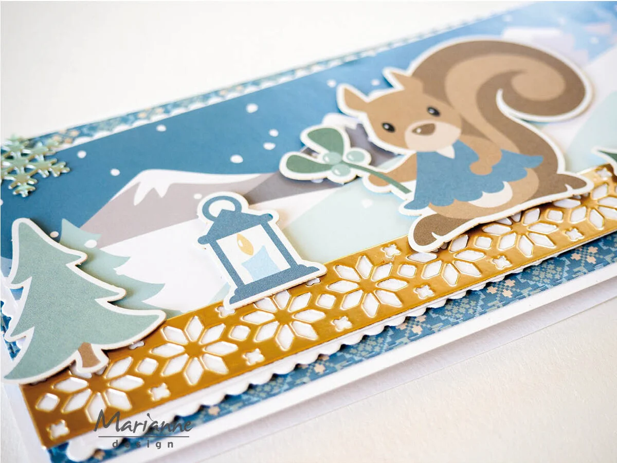 LR0920 Metal Die Marianne Design Creatables- Nordic Winter strips