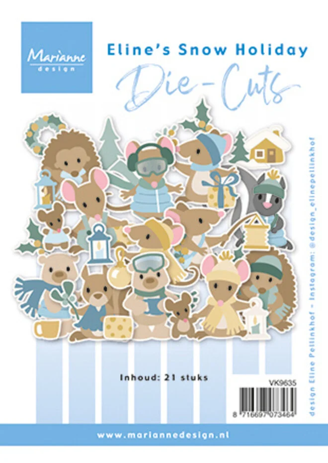 VK9635 Die-cuts -Marianne Design - Eline's Snow Holiday