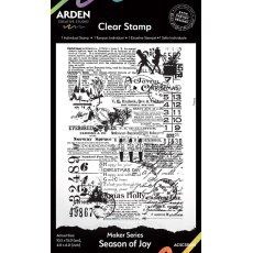 ACSCS0014 Maker Series 4x6 Inch Clear Stamp Set Season of Joy 