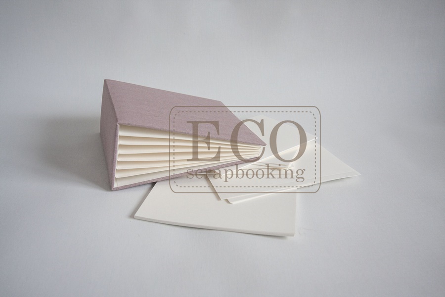ECO-BAZ-03KL Album BAZYliszek cream - 162x165mm - LILAC cover 6 pages