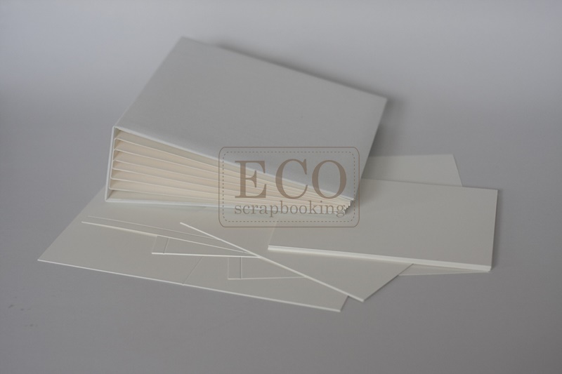 ECO-BAZYL-20BK Album BAZYL - white - 6 CARDS cream + additional