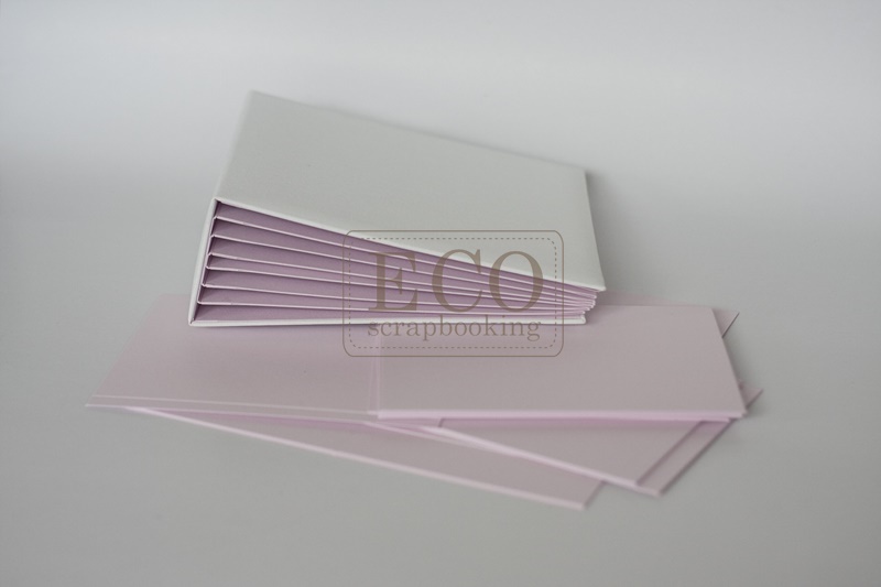 ECO-BAZYL-20BR Album BAZYL - white - 6 CARDS pink + additional