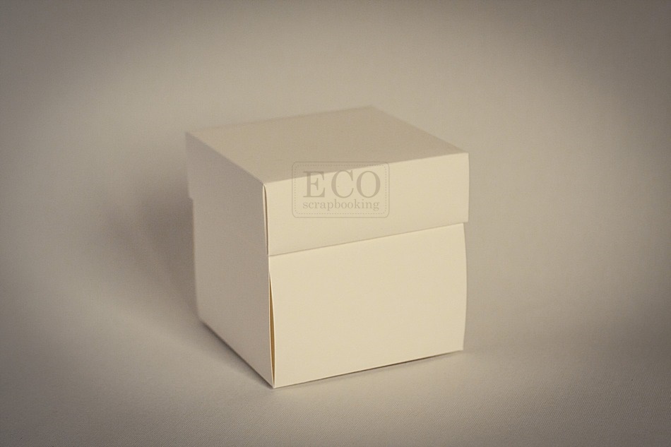 ECO-EX-K Exploding box - cream - 10x10x10cm