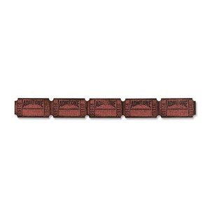 656620 Sizzix Sizzlits Decorative Strip Die - Ticket Strip