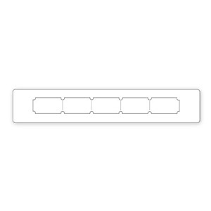 656620 Sizzix Sizzlits Decorative Strip Die - Ticket Strip