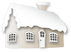 IME-037 Wykrojnik SMALL WINTER COTTAGE