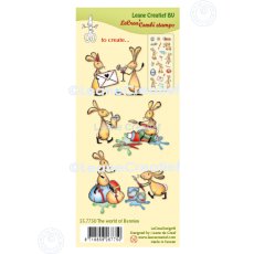 55.7750 Leane Creatief Acrylic Stamp -  The world of Bunnies