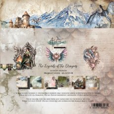 AA-LOD-08  Alchemy of Art  - 8x8''  - A SET OF PAPERS 20,3x20,3cm The Legends of the Dragons