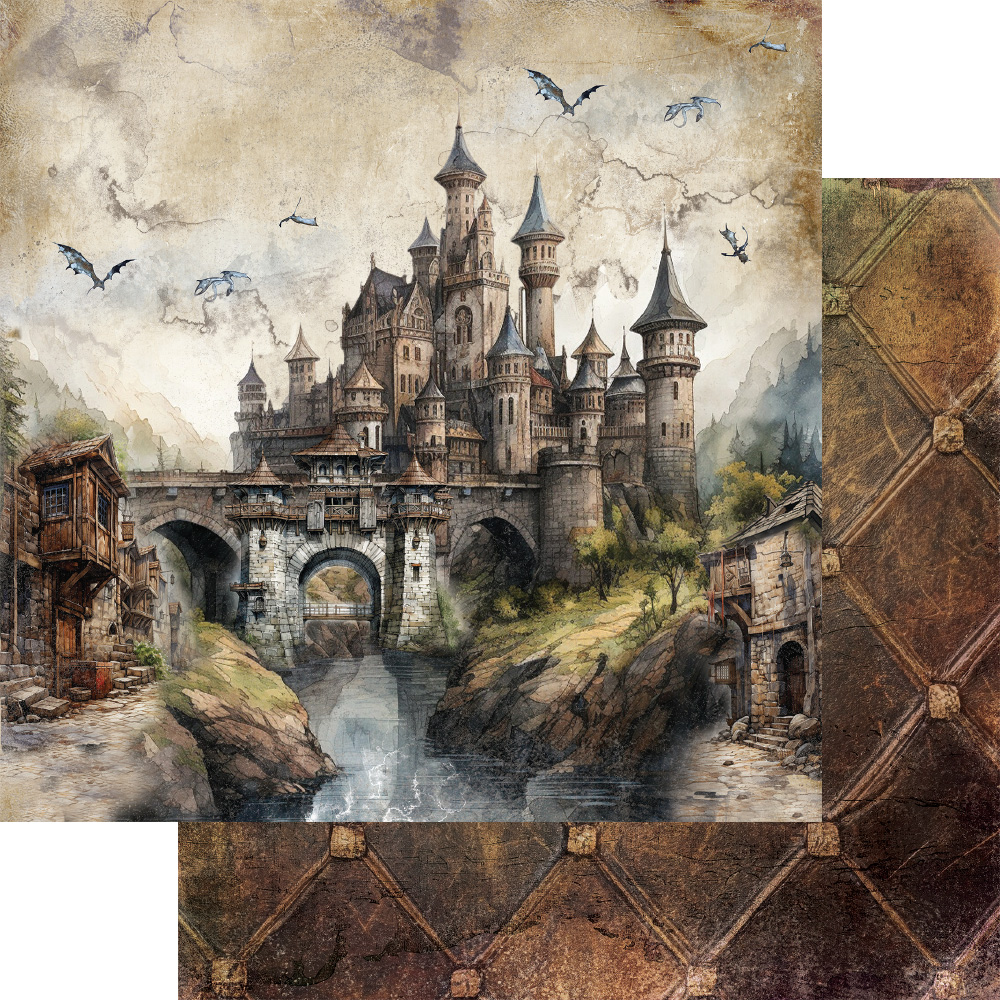 AA-LOD-08 Alchemy of Art - 8x8'' - A SET OF PAPERS 20,3x20,3cm The Legends of the Dragons