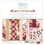 MT-RAR-07 RUST & ROSE - paper set 30.5x30.5cm