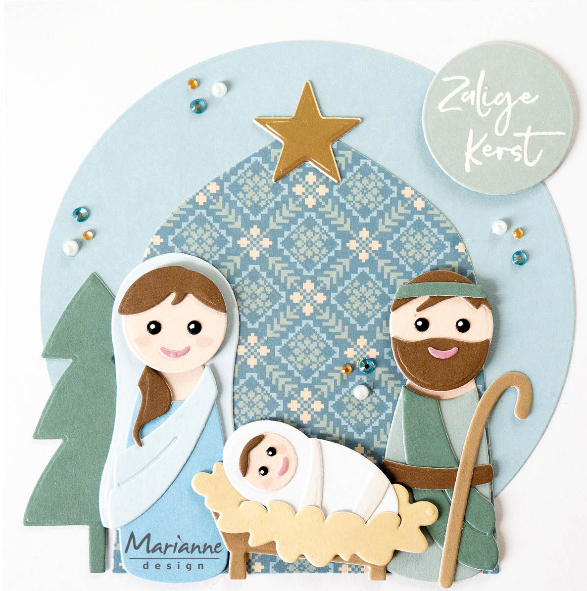 COL1576 Dies Marianne Design Collectables -Marleen Nativity Set