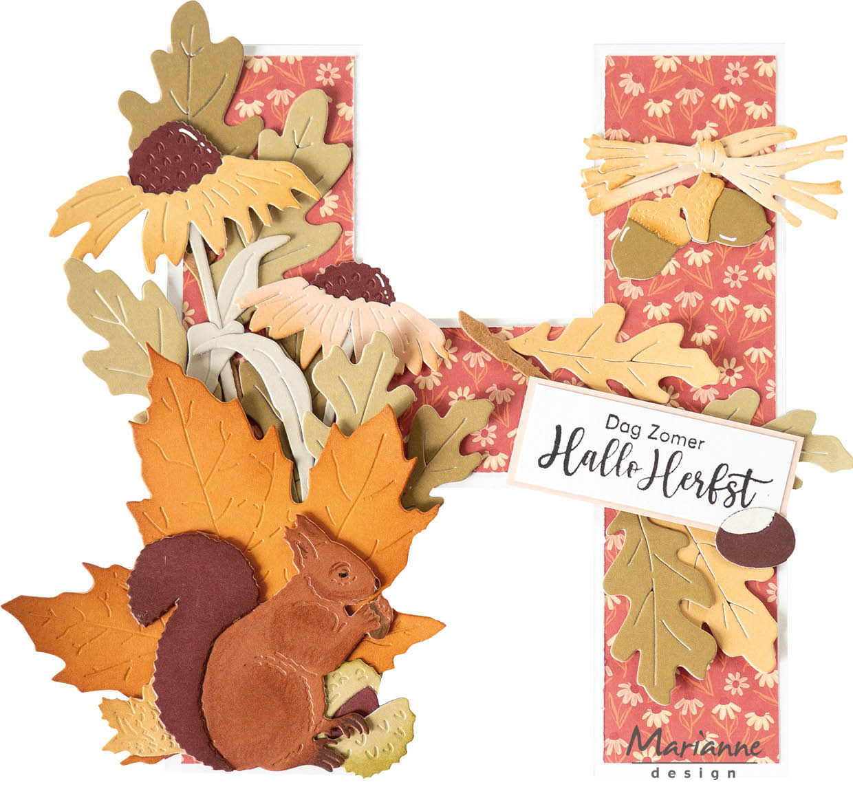 CR1705 Metal Die Marianne Design - Craftable Punch Die XL Leaves