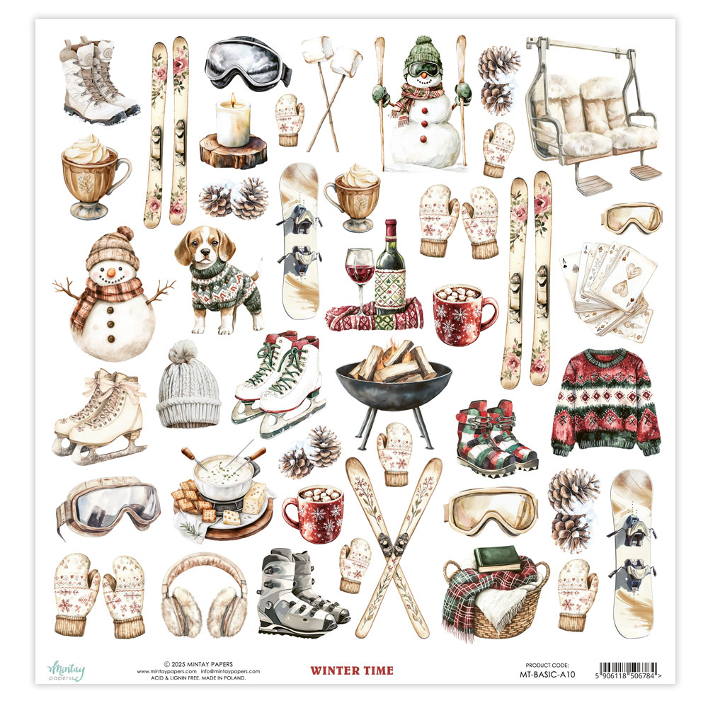 MT-BASIC-A10 Sheet 30.5 x 30.5 cm with elements to cut